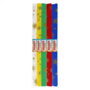 Bibuła marszczona 50x200cm gwiazdki mix A 10 STARPAK 218525