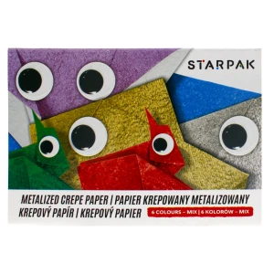 Papier krepowany metalizowany C5 6 kolorów STARPAK 218529