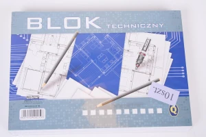 Blok techniczny A4 10 kartek biały POLIGRAF