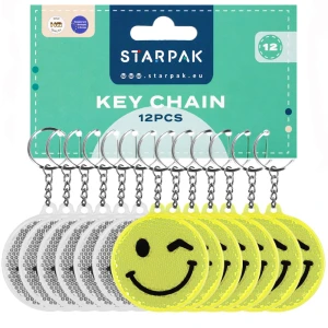 Brelok odblaskowy 7cm Emot A 12  STARPAK 517217