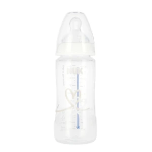 NUK Butelka z wskaźnikiem temp. 300 ml 6-18m First Choice  biała 10741103