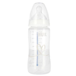 NUK Butelka z wskaźnikiem temp. 300 ml 0-6m First Choice  biała 10741926