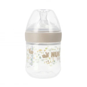 NUK Butelka ze smoczkiem silikonowym 150 ml S For Nature popielata 10743076
