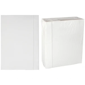 Teczka z gumką papierowa A4 biała 300g A 25 STARPAK 360992