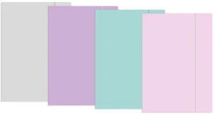 Teczka z gumką papierowa A4 pastelowy INTERDRUK 278289