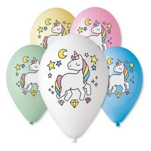 Balony premium 12" Jednorożce GODAN GS110/P661