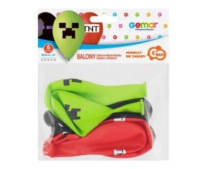 Balony Piksele, Klocki, 6 szt.