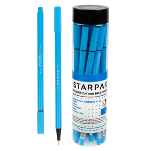 Cienkopis okrągły 0.4 niebieski tuba A 20 STARPAK 433042