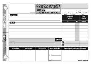 KP Dowód wpłaty 2-składka A6 LINIA KONTAKT