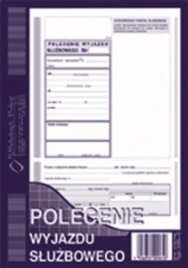 Druk Polecenie Wyjazdu Służbowego A5 MICHALCZYK&PROKOP 505-3