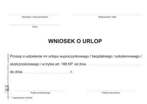 Wniosek o urlop offset A6
