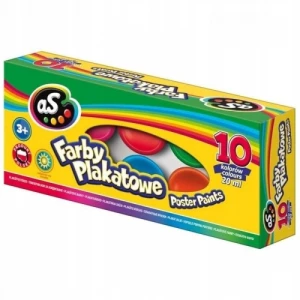 Farby plakatowe As 10 kolorów 20ml ASTRA 301219003
