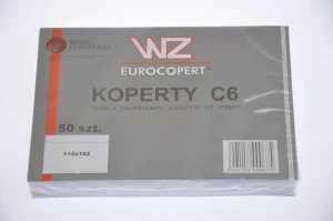 Koperta C6 nie klejona biała WZ F50