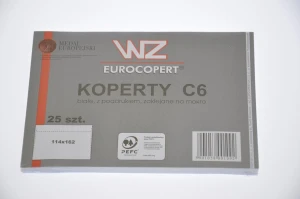 Koperta C6 nie klejona biała WZ