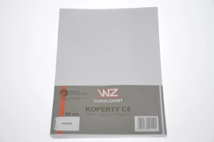 Koperta C5 z paskiem biała WZ