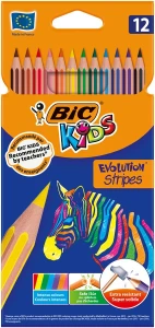 Kredki ołówkowe 12 kolorów  Kids Evolution Strip BIC 950522