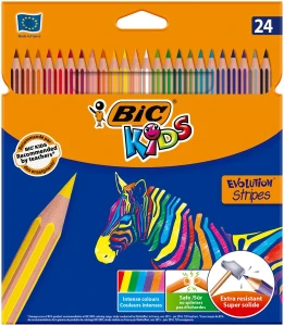 Kredki ołówkowe 24kol/180 Kids Evolution Strip BIC 950525