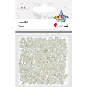 Koraliki białe 6mm 30g TITANUM CRAFT-FUN SERIES