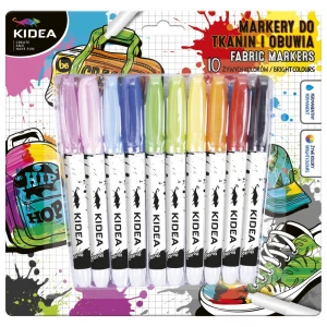 MARKER DO TKANIN I OBUWIA 10KOL KIDEA B/C