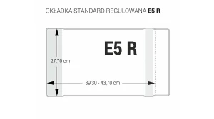 Okładka regulowana E5 - 277 bezbarwna BIURFOL OZB-48