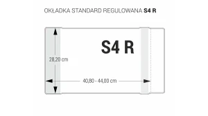 Okładka regulowana S4 - 287 bezbarwna BIURFOL OZB-49