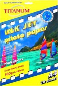 PAPIER FOTO A4 180G 126136 BLYSK OP20SZ