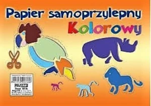 Papier kolorowy samoprzylepny A5 8 kartek POLIGRAF 903366