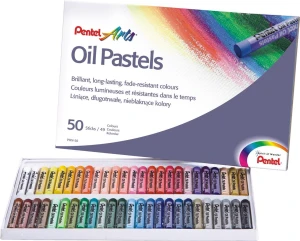 Pastele olejne 50 kolorów  PENTEL PHN50