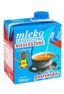 Mleko skondensowane zagęszczone niesłodzone 7.5% 500 g