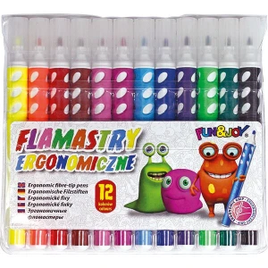 Pisaki ergonomiczne 12 kolorów FUN&JOY FJ-218A-12