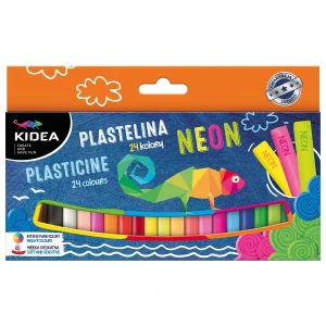 PLASTELINA 24KOL NEON KIDEA WB