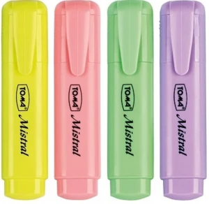 ZAKRESLACZ 4KOL PASTEL TO-334 MISTRAL ETUI