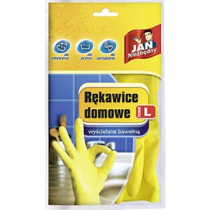 Rękawice domowe Jan Niezbędny wyściełane bawełną L