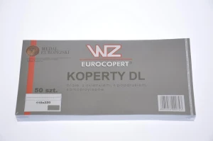 Koperta DL samoklejąca z okienkiem biała WZ F50