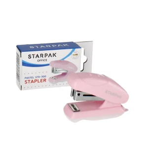 Zszywacz mini 20k 24/6 26/6  pastelowy różowy STARPAK 519779