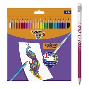 Kredki ołówkowe 24kol180 Kids Evolution Illusion BIC 987869