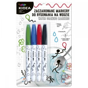 Marker do rysowania na wodzie 4 kolory KIDEA ZMRWKA