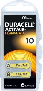 Bateria guzikowa 10 DURACELL  ACTIVAR WB OP6SZT
