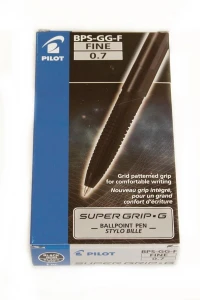 Długopis zamykany Super Grip czarny A 12 PILOT PIBS-GG-FB