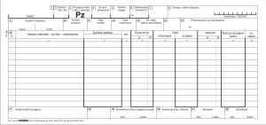 PZ Przyjęcie materiału z zewnątrz duży 1/3 A3 100 kartek STOLGRAF