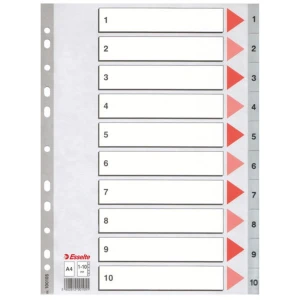 Przekładka A4 PP 1-10 numeryczna, ESSELTE 100105