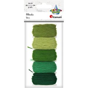 Mulina dekoracyjna 5x10m zielona TITANUM CRAFT-FUN SERIES