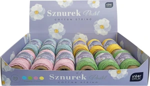 SZNUREK DEKOR 20M PASTEL MIX INT PUD A 12