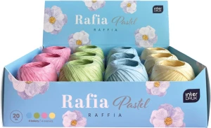 OZDOBA RAFIA PASTEL MIX 20M INT PUD A 12