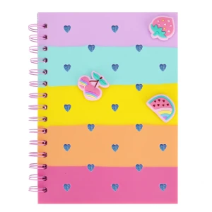 Kołonotes silikon A5 gruba linia Fruits  STARPAK 537167