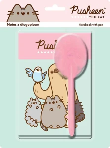 Notes B6/40k linia oprawa twarda  długopis Pusheen ST. MAJEWSKI 651977