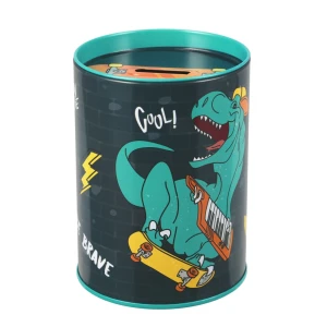 Skarbonka metalowa okrągła Skate Dino STARPAK 536633
