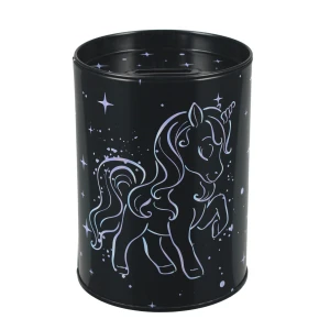 Skarbonka metalowa okrągła Unicorn holograf  STARPAK 536635