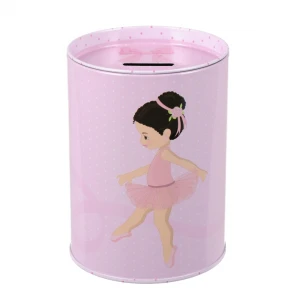 Skarbonka metalowa okrągła Balerina STARPAK 536709