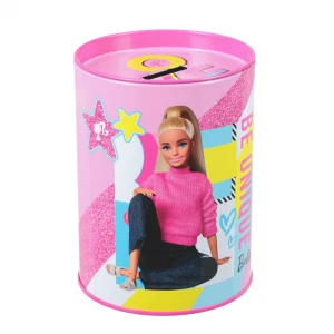 Skarbonka metalowa okrągła Barbie STARPAK 536847